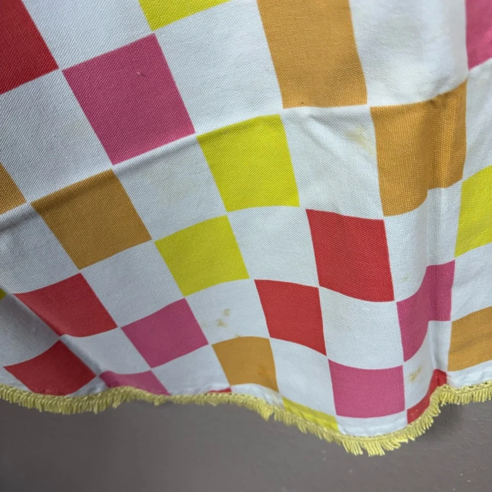 Colorful Checkered‎ Round Tablecloth